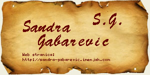 Sandra Gabarević vizit kartica